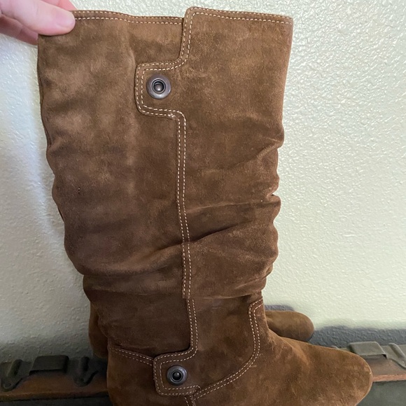 Sofft Vale Mogano Suade tall/ mid slouchy boots in a size 8 NIB vintage ~ - Picture 7 of 9